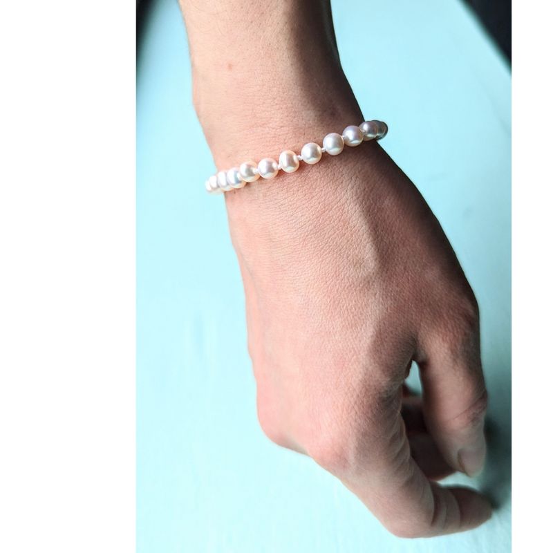 ALICE. Bracelet de perles classique - 7 pouces