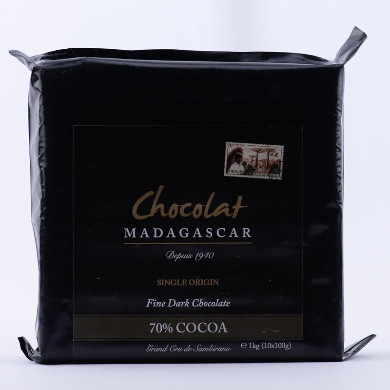 Chocolat noir de couverture 70% cacao - 1kg