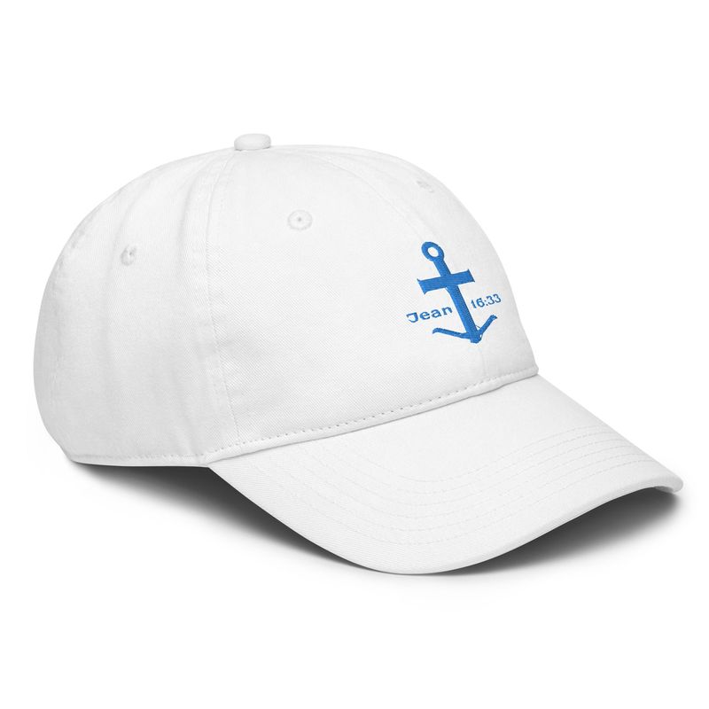 Casquette de baseball Champion avec verset biblique Jean 16:33