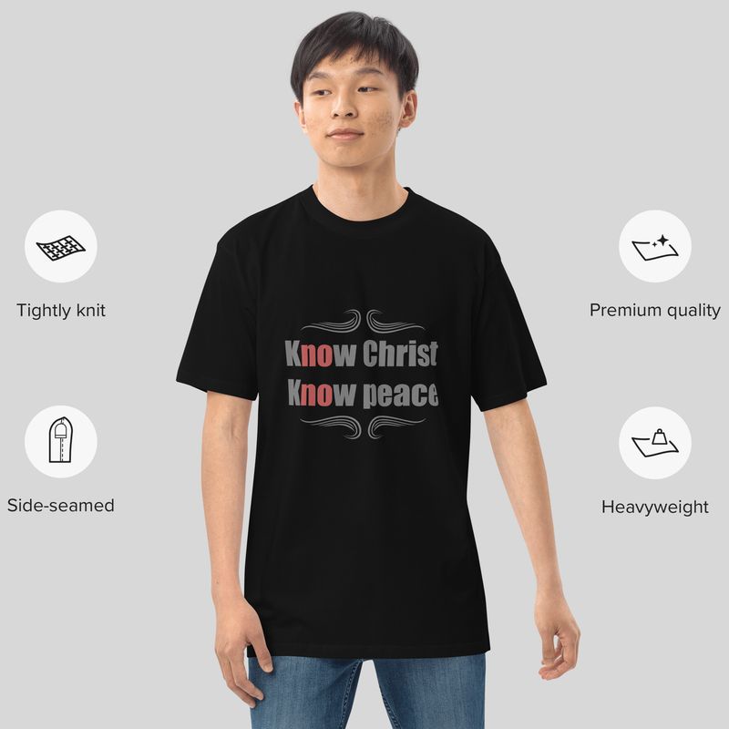 T-shirt chrétien haut de gamme pour homme | Cadeau Biblique