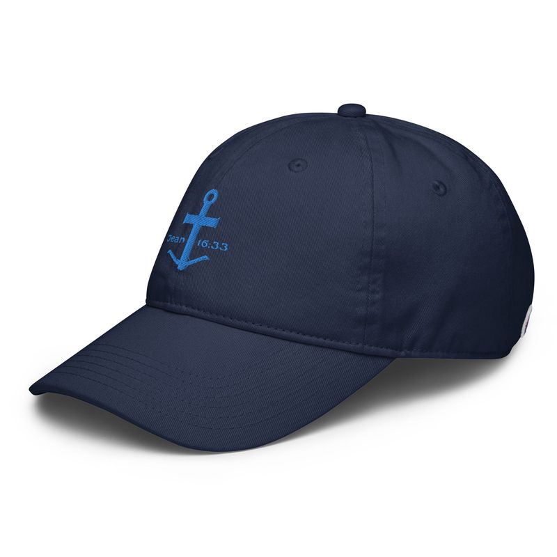 Casquette de baseball Champion avec verset biblique Jean 16:33