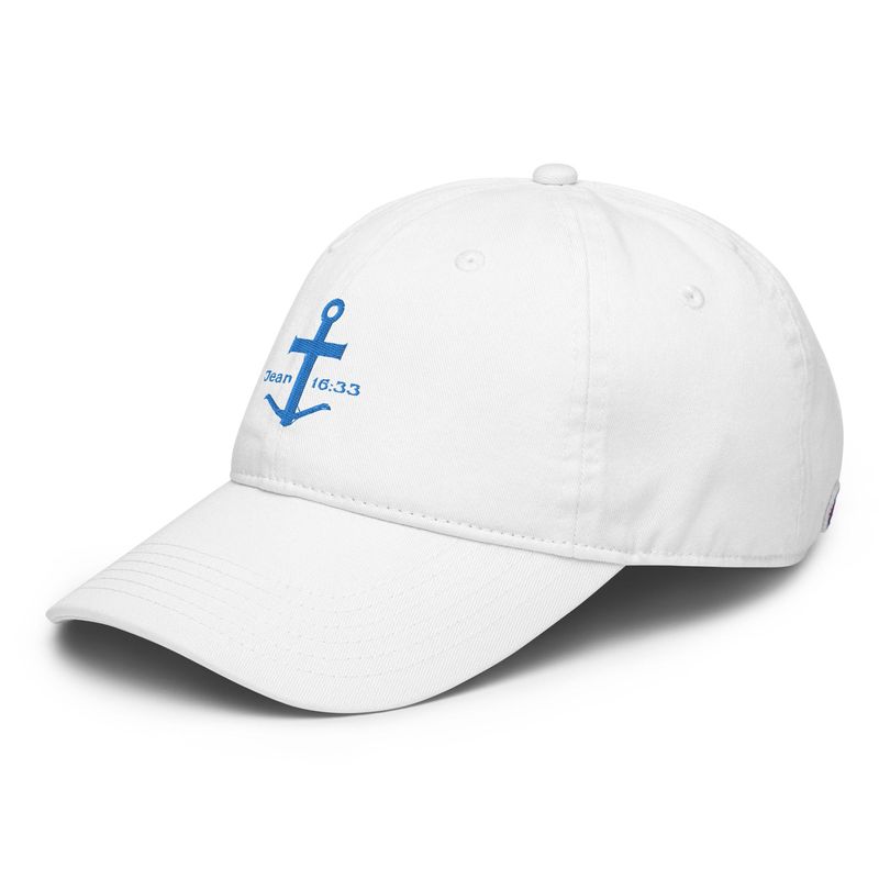 Casquette de baseball Champion avec verset biblique Jean 16:33