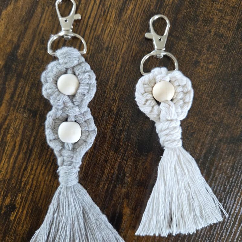 Porte-clés en macramé (2)