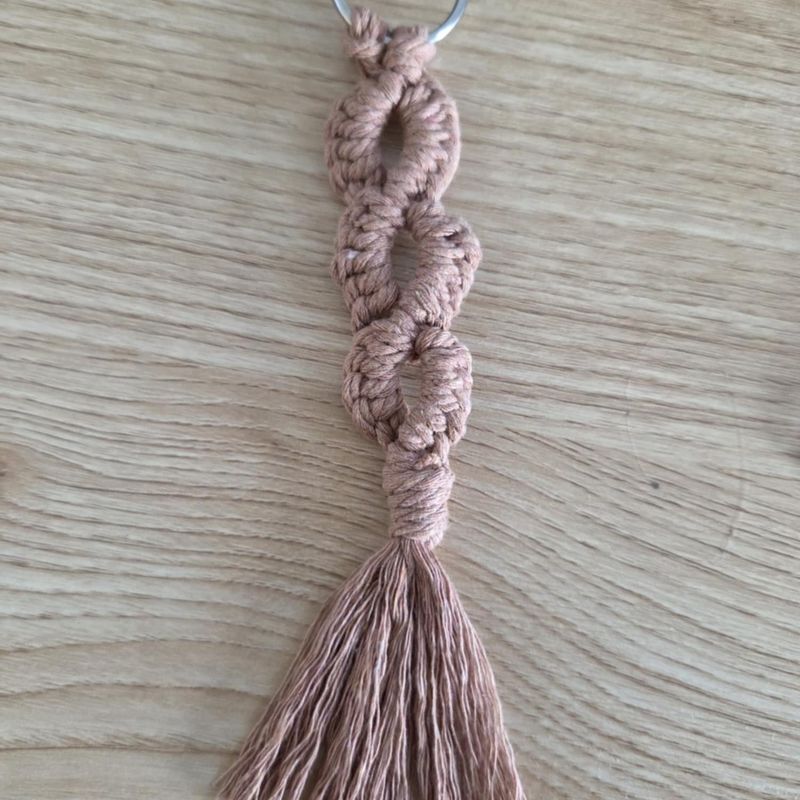 Porte-clés en macramé