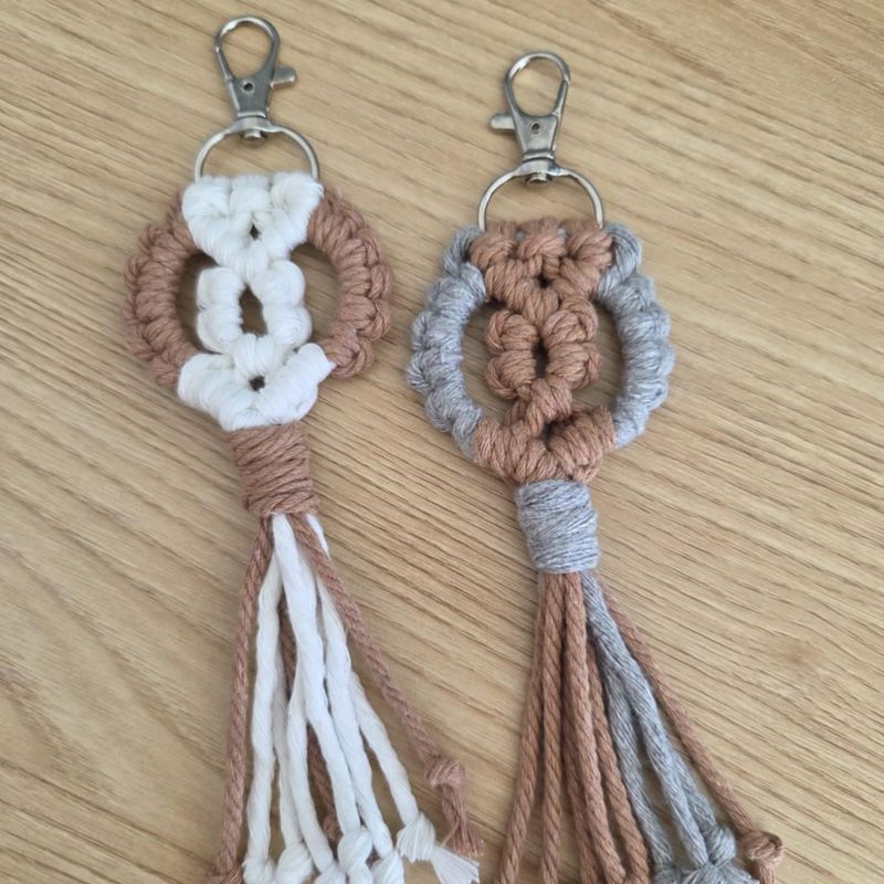 Porte-clés en macramé (2)