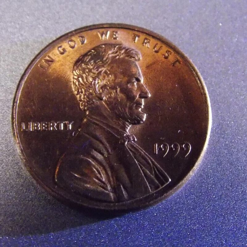 Penny 1999 - Lincoln 1 cent - ERREUR/ Fermer AM - États-Unis