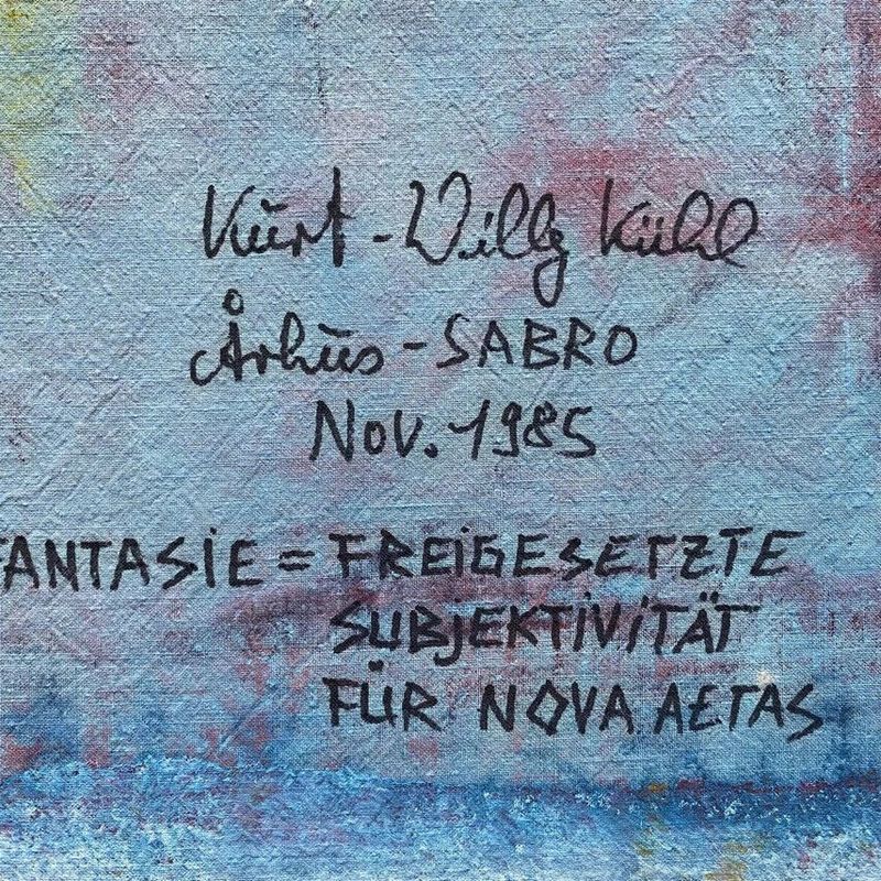 Kurt-Willy Kühl - Fantastic Composition 1985 - Peinture/Huile - Abstrait - ALLEMAGNE