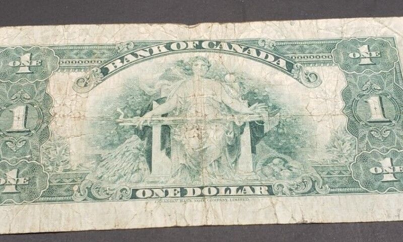 1935 Banque du Canada $1 (Un) Dollars Osbourne-Towers
