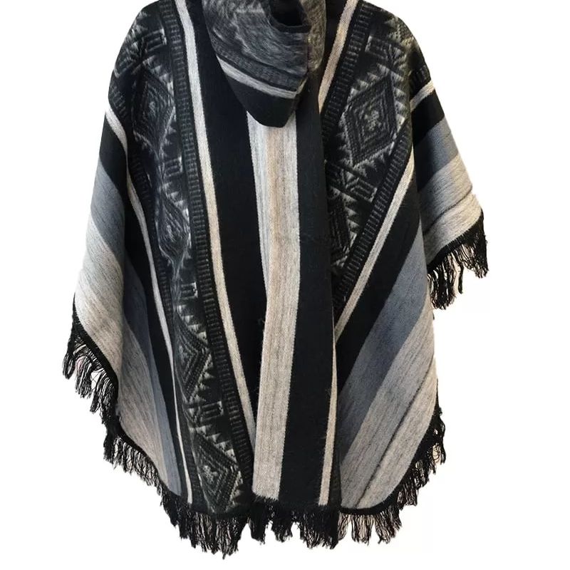 Cape poncho avec capuchon (divers couleurs)