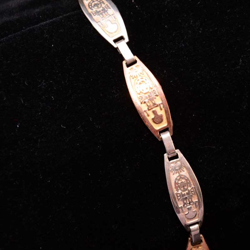 Bracelet en argent 950 et plaqué d'or 18 Carats (Choix)