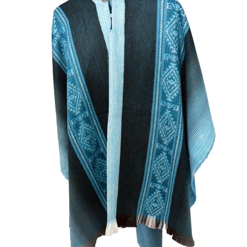 Poncho Equateur avec capuchon (divers couleurs)