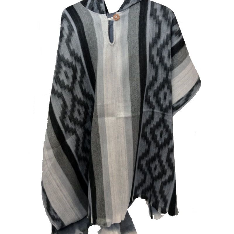 Poncho Equateur avec capuchon (divers couleurs)