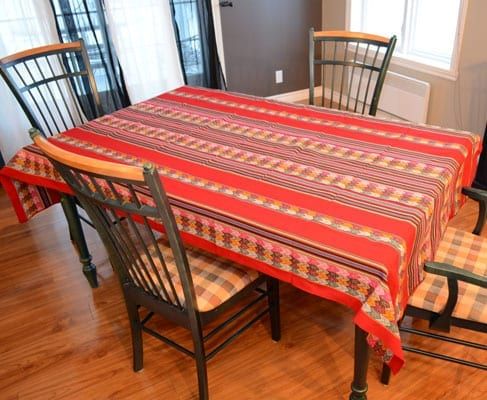 Nappe de table du Pérou - Grand format (Choix) - Rouge