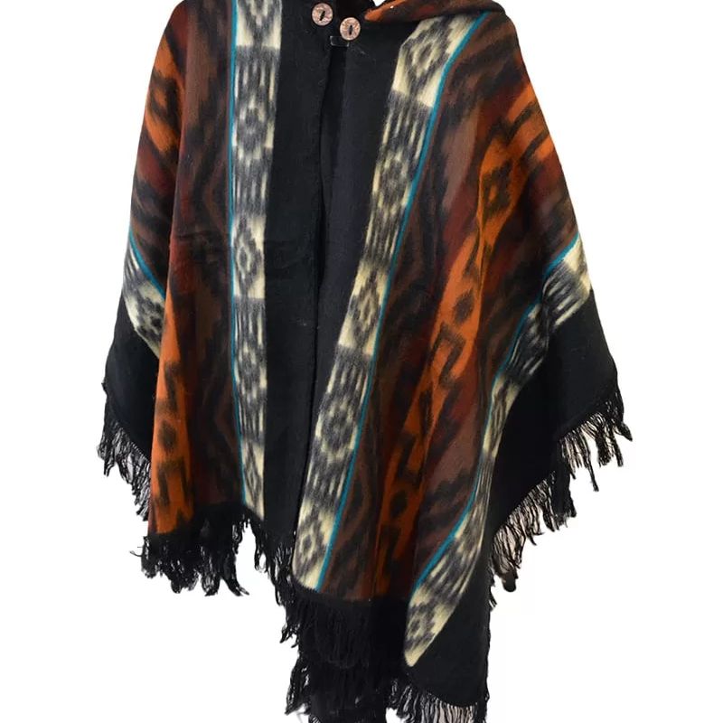 Cape poncho avec capuchon (divers couleurs)