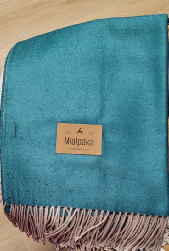 Couverture de laine d'alpaga