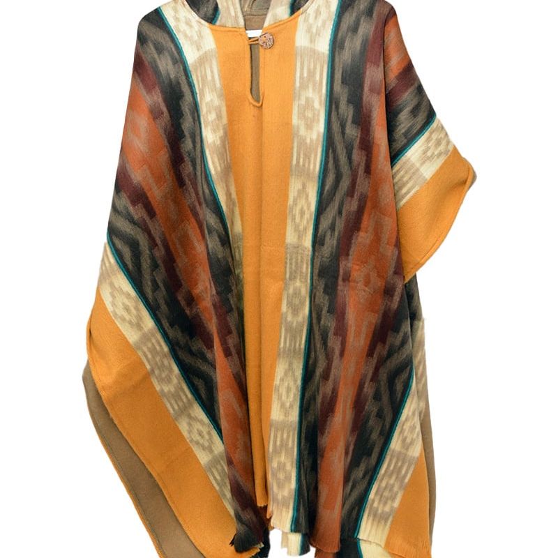 Poncho Equateur avec capuchon (divers couleurs)