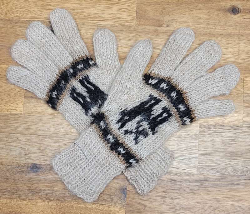 Gants simples – 100% laine d’alpaga (pour femme) (Choix couleurs)