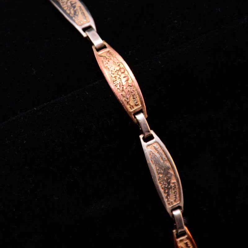 Bracelet en argent 950 et plaqué d'or 18 Carats (Choix)
