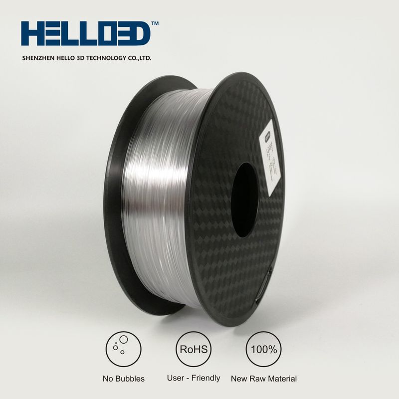 Transparent - PETG Filament 3D | HELLO3D de Haute Qualité
