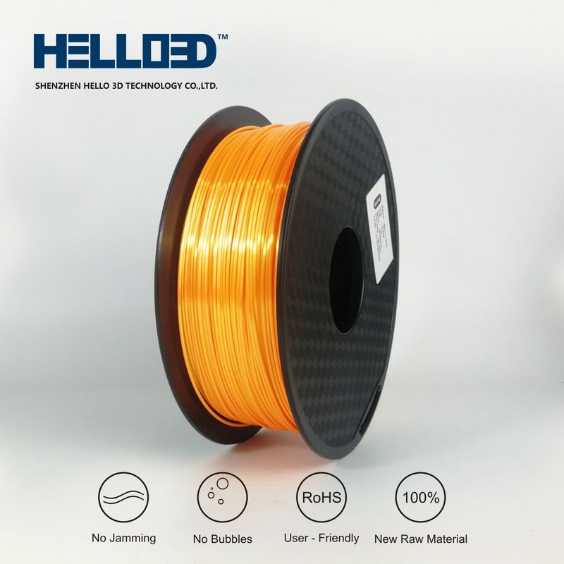 Silk-like - Orange - PLA Filament 3D | HELLO3D de Haute Qualité