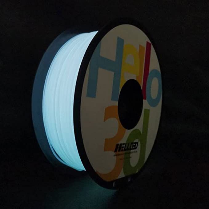 Glow in dark - Blanc - PLA Filament 3D | HELLO3D de Haute Qualité