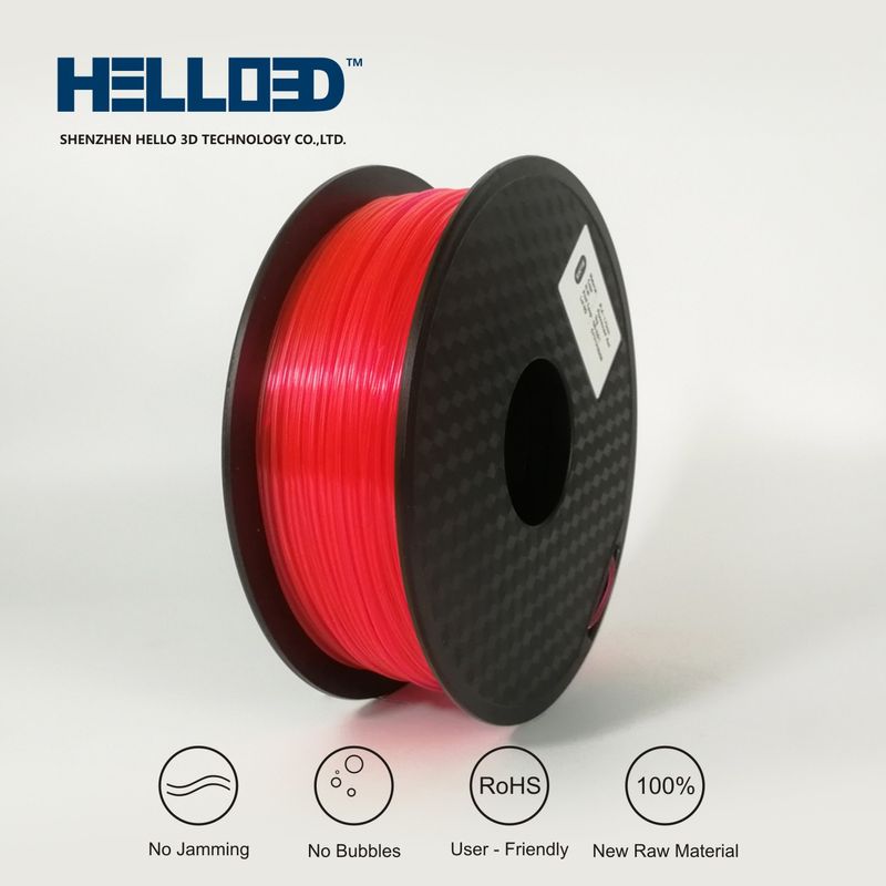 FLUO Rouge - PLA Filament 3D | HELLO3D de Haute Qualité