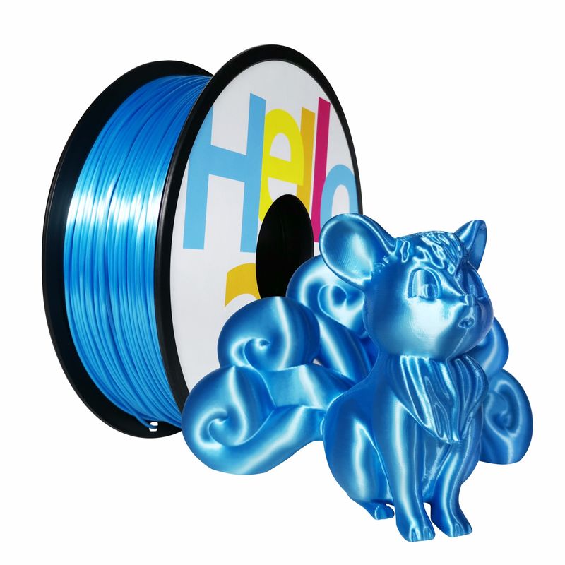 Soyeux - Bleu Ciel - PLA Filament 3D | HELLO3D de Haute Qualité