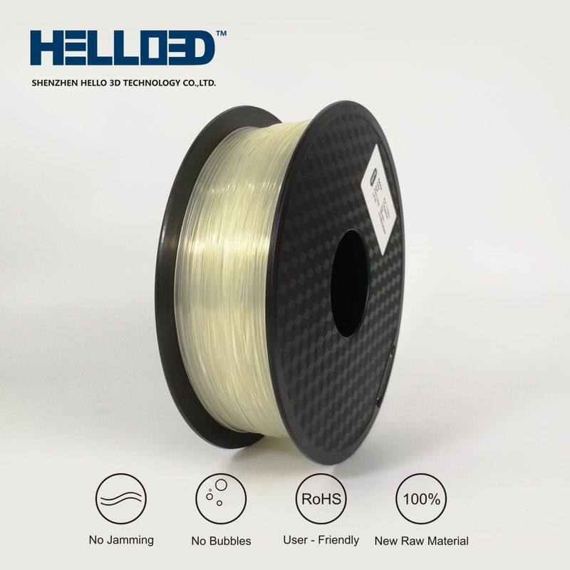 Transparent - TPU Filament 3D | HELLO3D de Haute Qualité