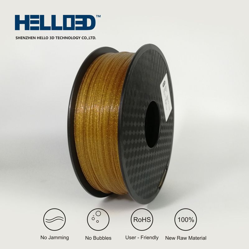 Brillant - Or - PLA Filament 3D | HELLO3D de Haute Qualité