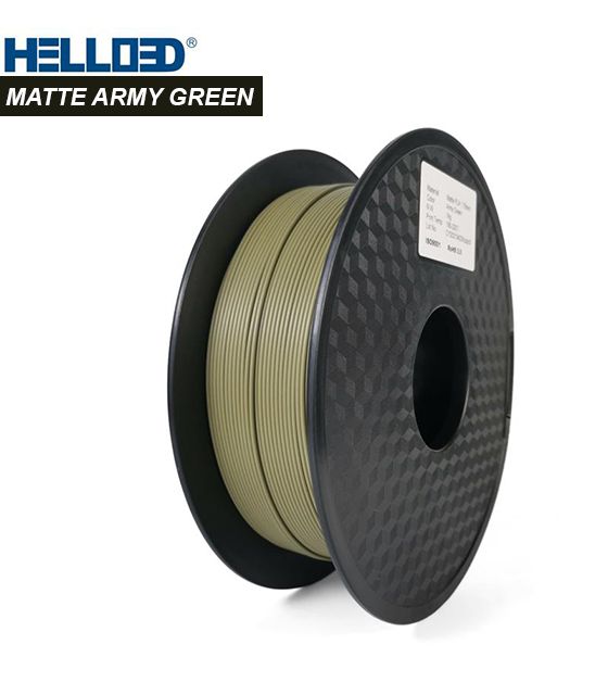 Mat - Vert Armée - PLA Filament 3D | HELLO3D de Haute Qualité