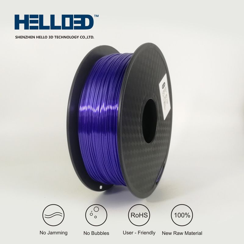 Soyeux - Bleu Mauve - PLA Filament 3D | HELLO3D de Haute Qualité