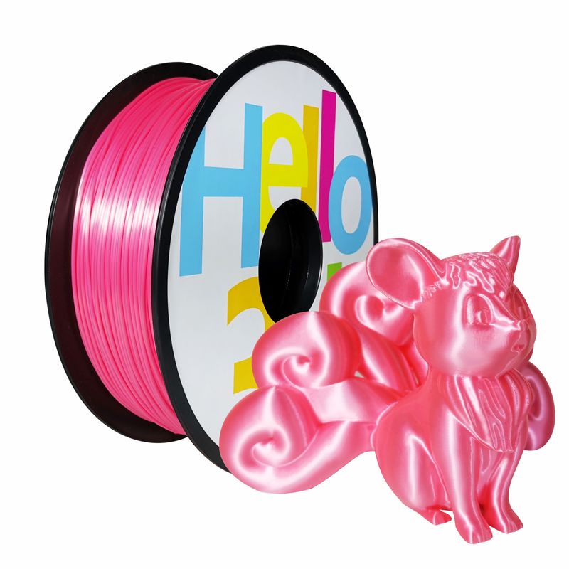 Soyeux - Rose - PLA Filament 3D | HELLO3D de Haute Qualité