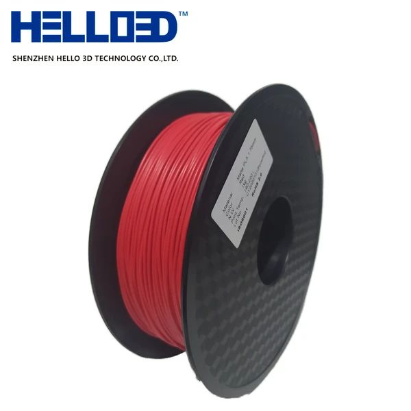 Mat - Rouge - PLA Filament 3D | HELLO3D de Haute Qualité