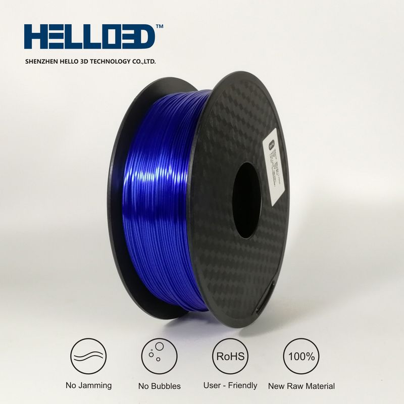 Soyeux - Bleu foncé - PLA Filament 3D | HELLO3D de Haute Qualité