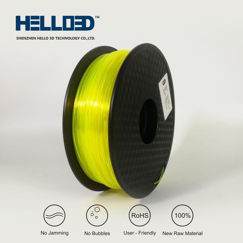FLUO Jaune - PLA Filament 3D | HELLO3D de Haute Qualité