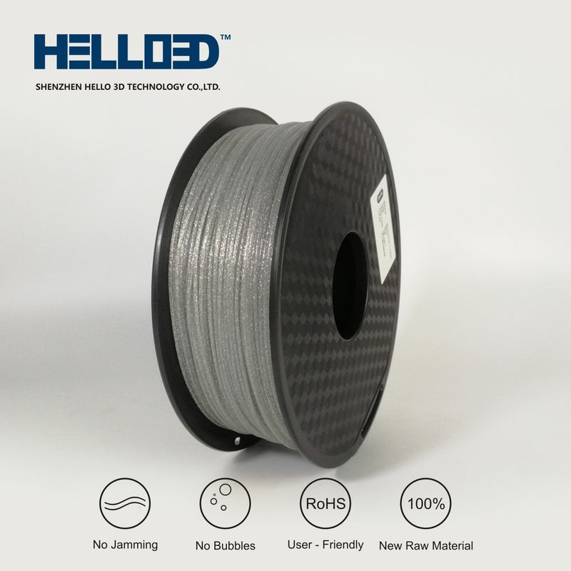 Brillant - Argent - PLA Filament 3D | HELLO3D de Haute Qualité