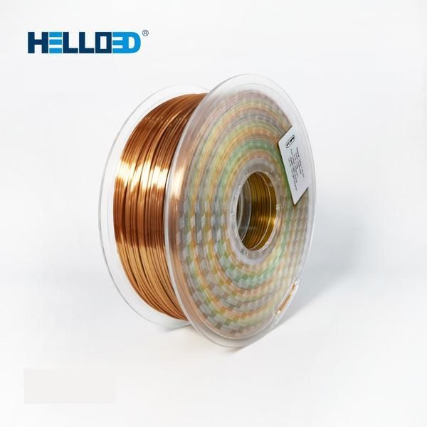 Soyeux - Arc-en-ciel Métal - PLA Filament 3D | HELLO3D de Haute Qualité
