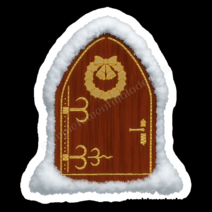 Porte de lutin autocollante ou aimantée