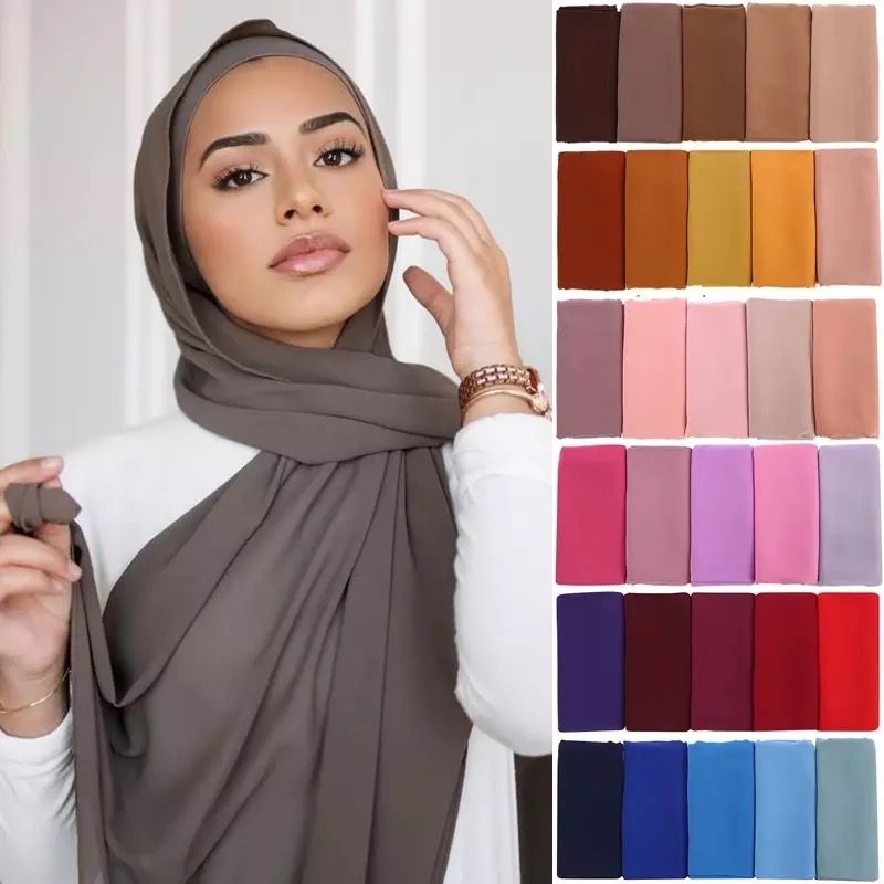 Premium crepe Chiffon Hijab