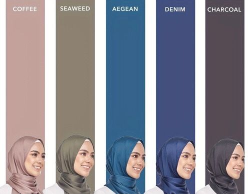 Foulard Hijab en mousseline
