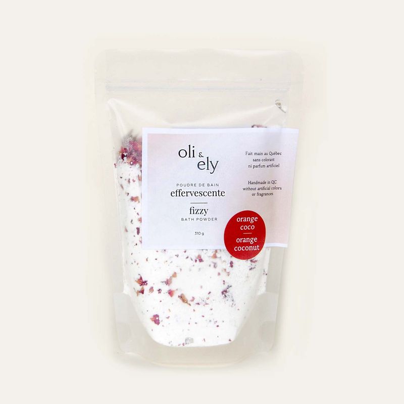 Poudre de bain effervescente | Orange + Coco