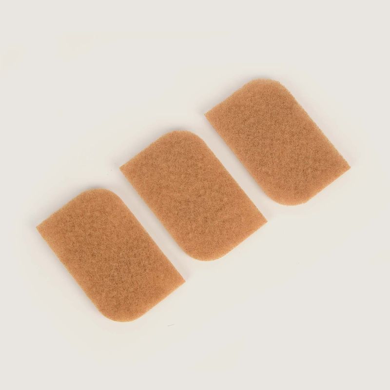 Tampons à récurer en noyer (lot de 3)