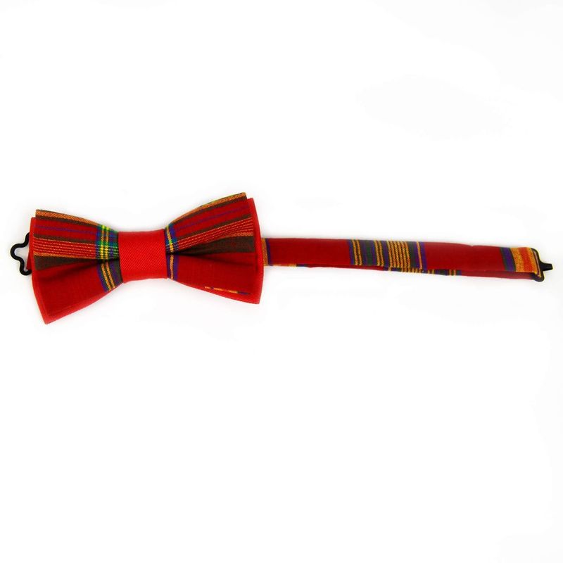 Noeud Papillon À Carreaux - Rouge Madras