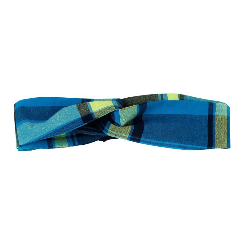 Bandeau Croisé - Bleu Madras