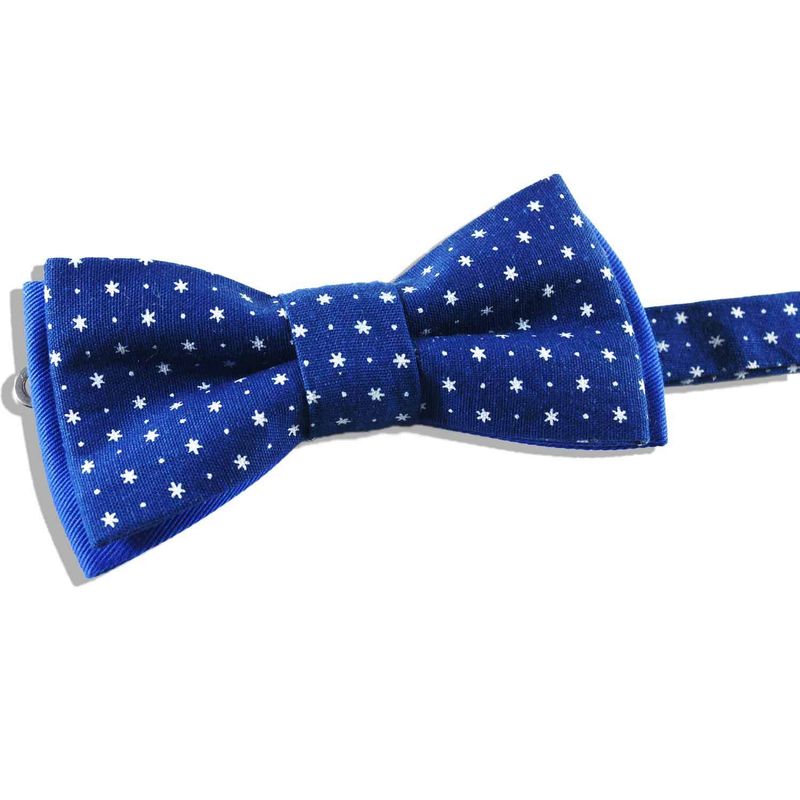 Noeud Papillon Bleu Pois Blanc - Nuit Étoilée Shweshwe