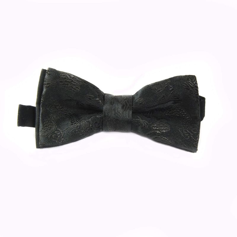 Noeud Papillon Noir - Brocart Chinois