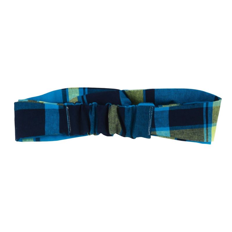 Bandeau Croisé - Bleu Madras
