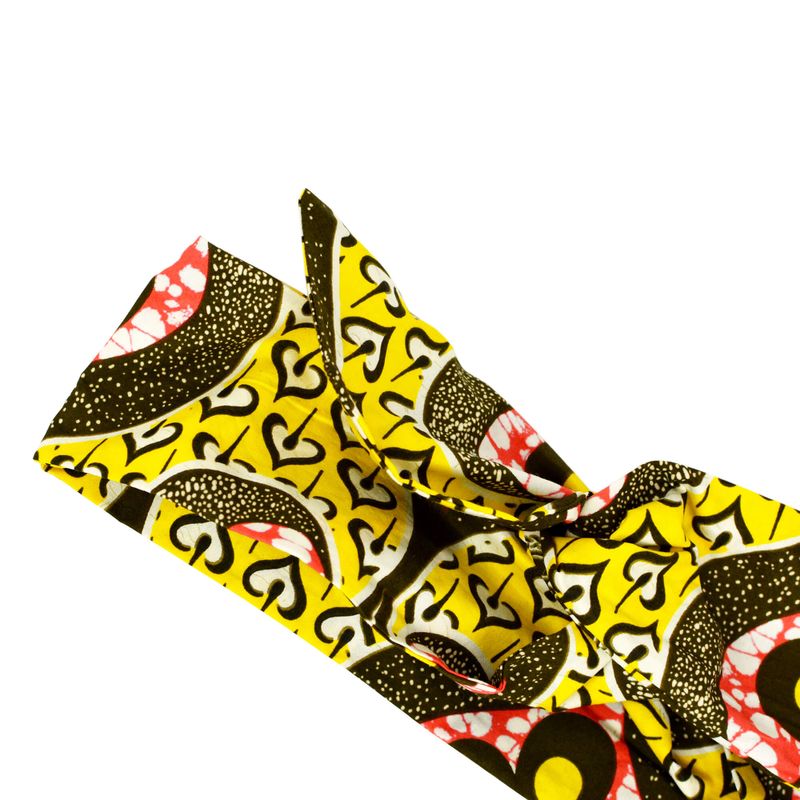Bandeau À Nouer Filaire, flexible, tige de métal - Jaune & Vert Olive