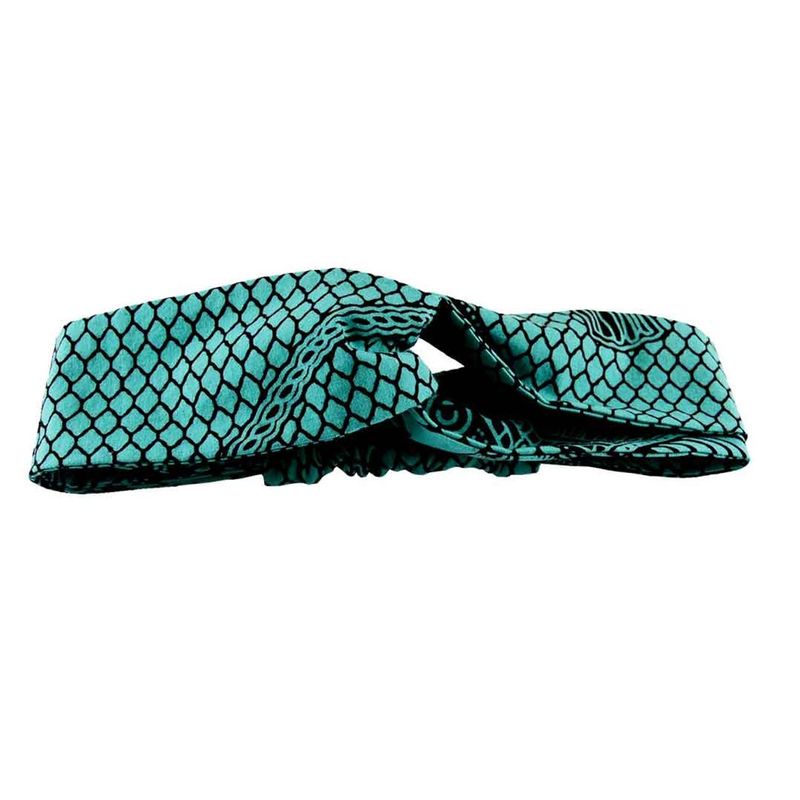 Bandeau Croisé - Vert Pagne Africain Wax