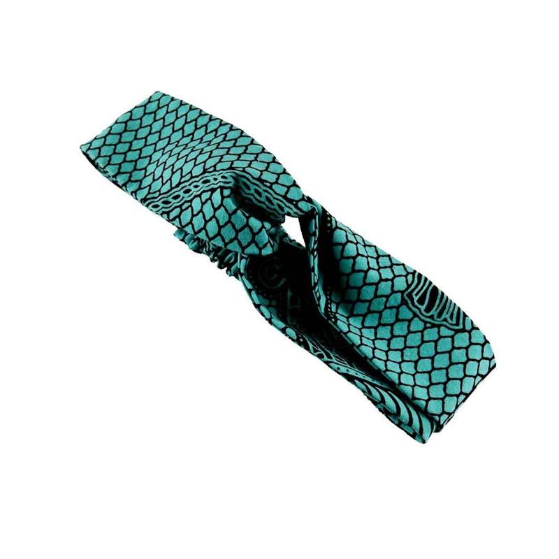 Bandeau Croisé - Vert Pagne Africain Wax